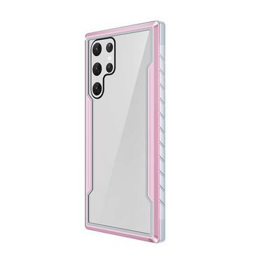 Samsung Galaxy S22 Ultra Compatible Case Cover With Premium Shield Shockproof Heavy - Rose Gold